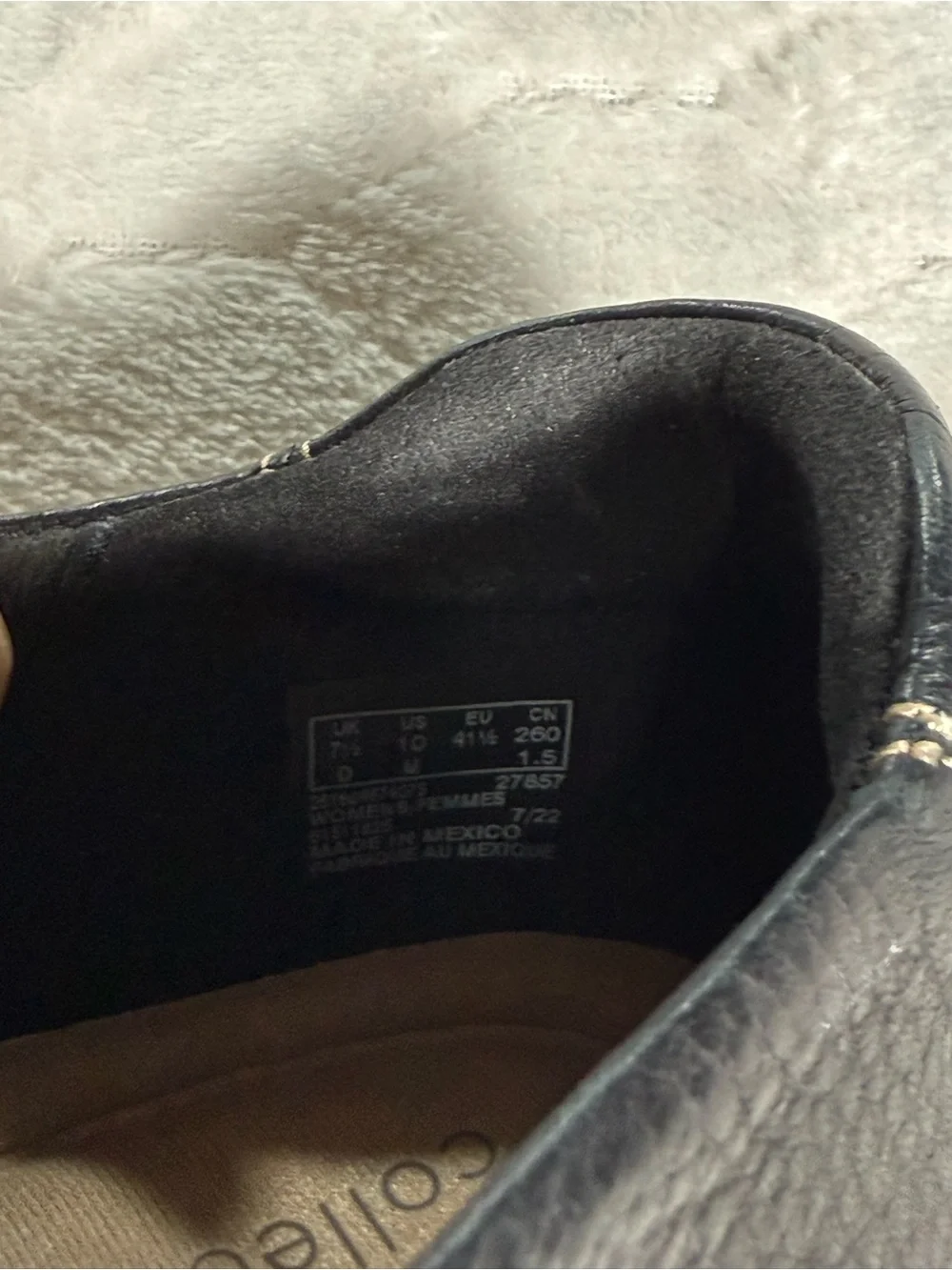 Clarks Collection Ultimate Comfort Black Leather Slip On Shoes 10M